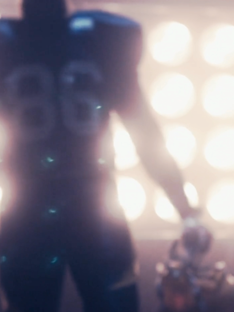 Sports and Entertainment: athlete in stadium lights