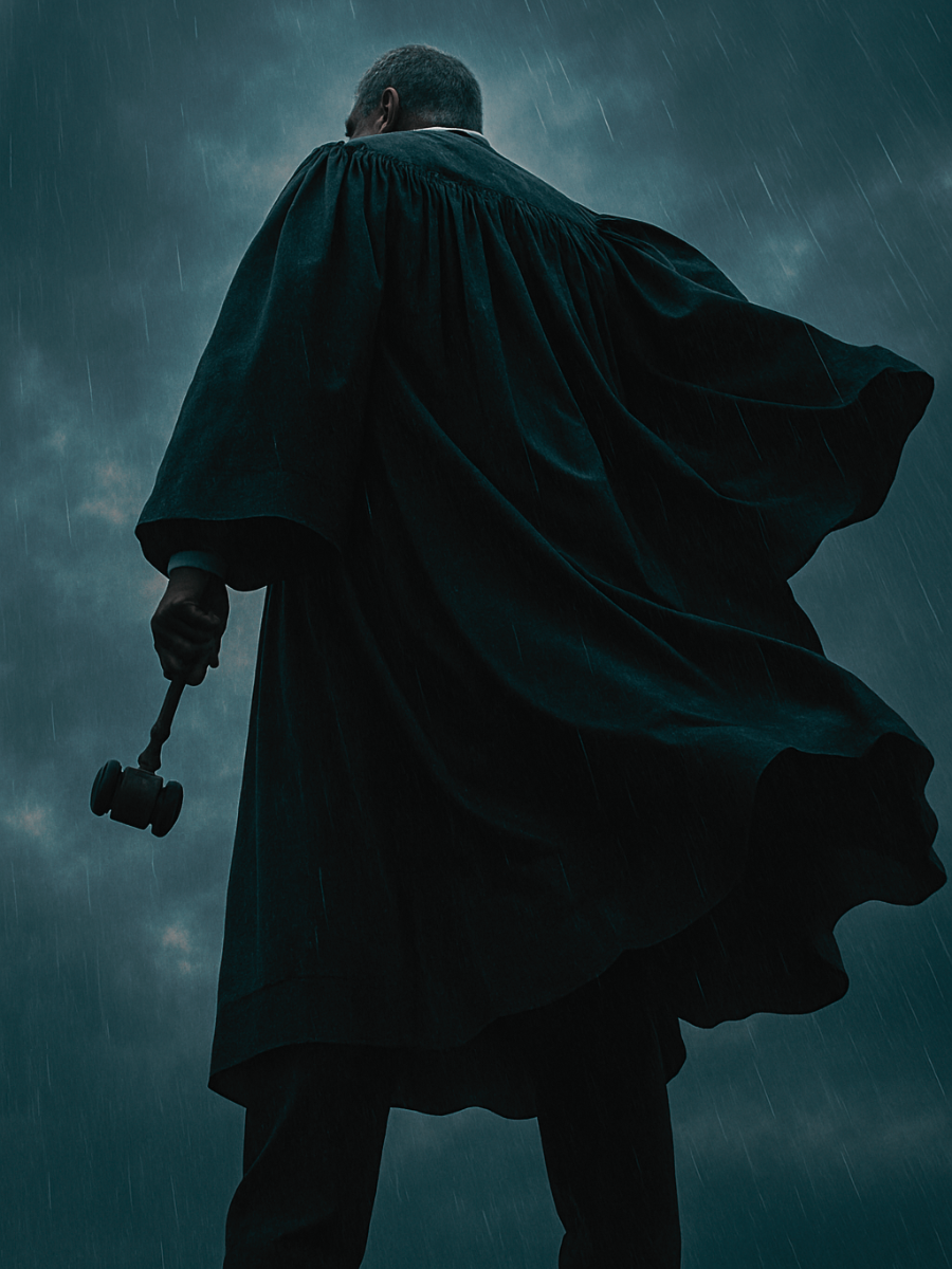 Drama: cinematic judge in storm
